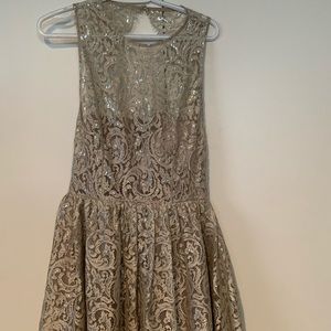 Beige Sweetheart Prom Dress